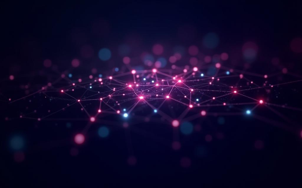 Abstract background representing AI neural networks